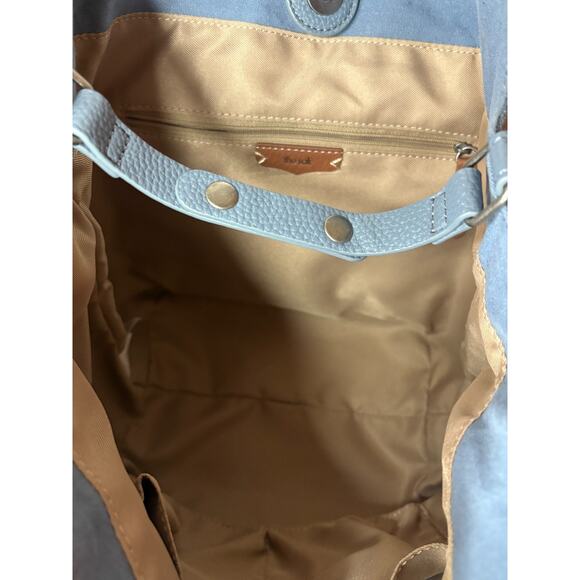 The Sak Roma Shopper tote bag in a blue leather - Picture 9 of 9